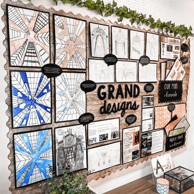 TikTok post of a Grand Designs wall display